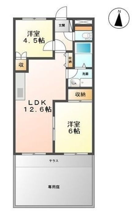 サニーパレス道上 2階 2LDK 賃貸物件詳細