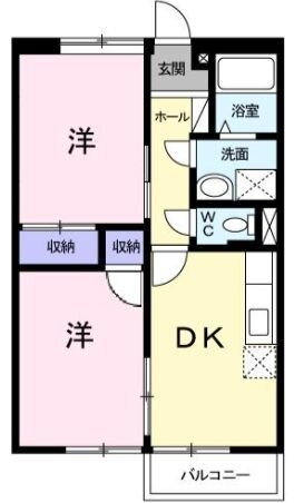 エステート高木 2階 2DK 賃貸物件詳細