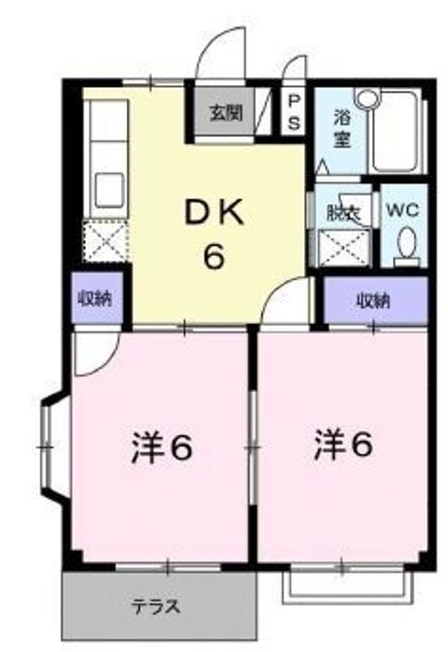 広島県福山市千田町３－３１－３５ 横尾駅 2DK アパート 賃貸物件詳細