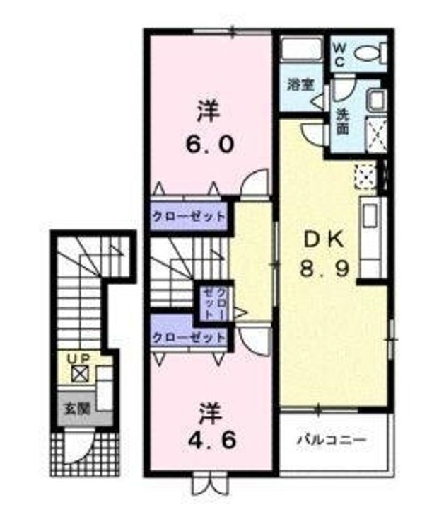 広島県福山市加茂町字上加茂２６９－１ 道上駅 2DK アパート 賃貸物件詳細