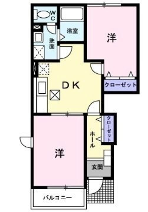 広島県福山市御幸町大字中津原６４０－１ 横尾駅 2DK アパート 賃貸物件詳細