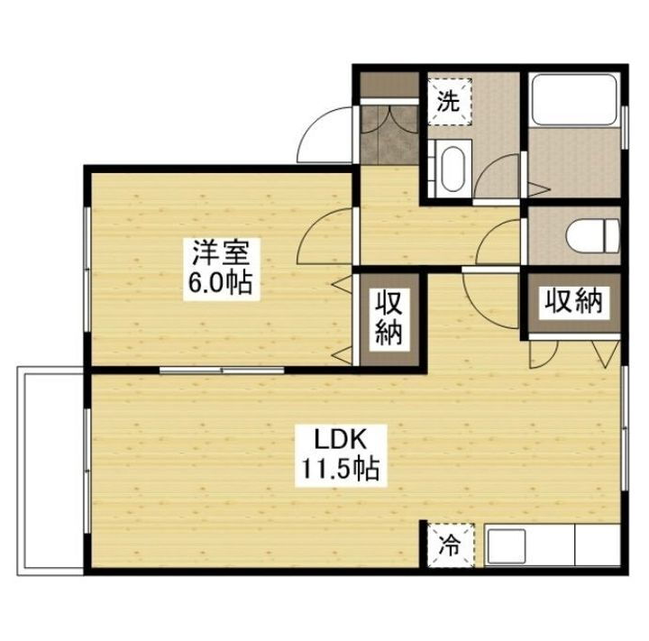 広島県福山市駅家町大字上山守２８９－１ 万能倉駅 1LDK アパート 賃貸物件詳細