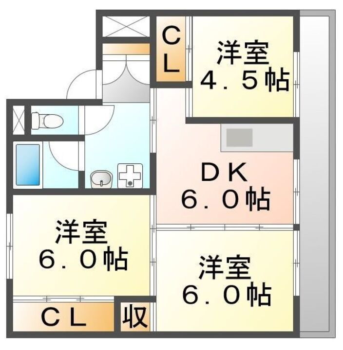 ビレッジハウスだいわ２号棟 2階 3DK 賃貸物件詳細