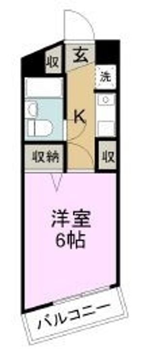 広島県福山市御門町２－８－２０ 福山駅 1K マンション 賃貸物件詳細