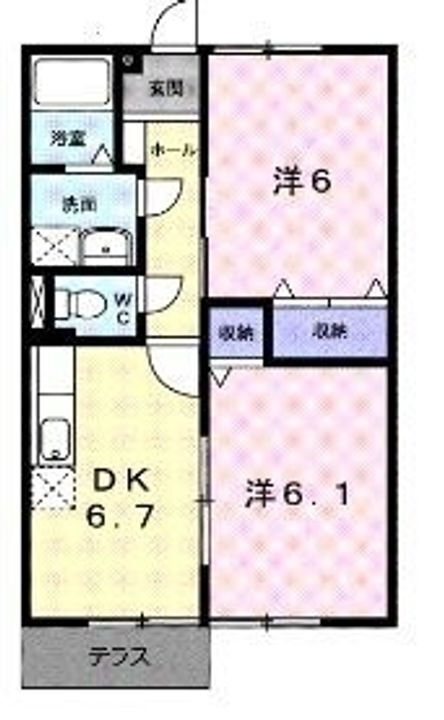 香川県丸亀市飯山町真時２４２番地 丸亀駅 2DK アパート 賃貸物件詳細