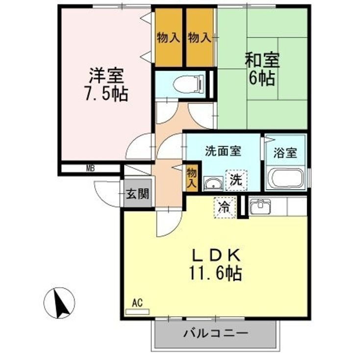 香川県高松市上天神町２６７－３　 三条駅 2LDK アパート 賃貸物件詳細