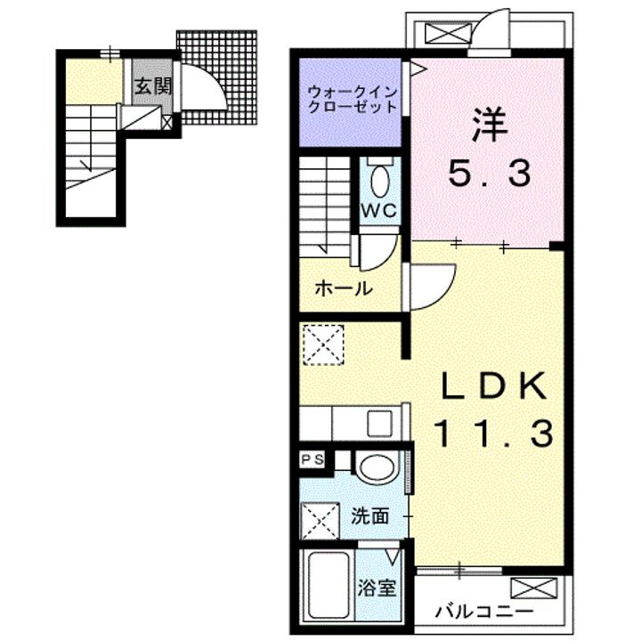 ミルト屋島 2階 1LDK 賃貸物件詳細