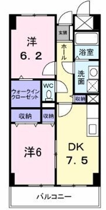 アメニティ屋島 4階 2DK 賃貸物件詳細