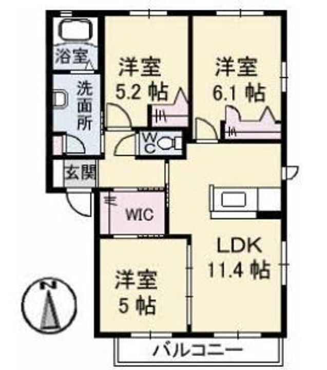 香川県高松市木太町４７０２－２ 木太東口駅 3LDK アパート 賃貸物件詳細