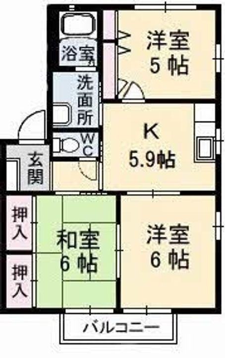 香川県高松市国分寺町国分５５８－１ 国分駅 3K アパート 賃貸物件詳細