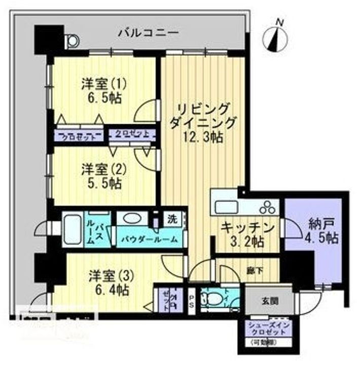 アルファゲートタワー福山駅前 12階 3SLDK 賃貸物件詳細