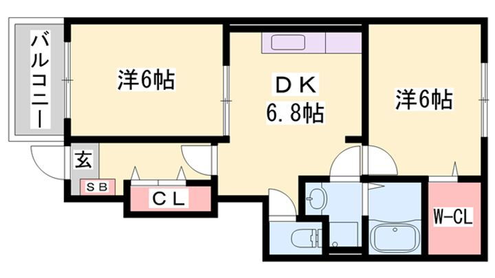 ヴィラ・サンマリノⅠ 1階 2DK 賃貸物件詳細