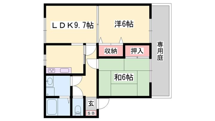 アネックスみなみ 1階 2LDK 賃貸物件詳細