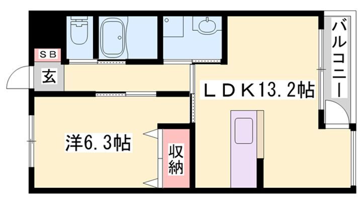 クレーブラット 1階 1LDK 賃貸物件詳細