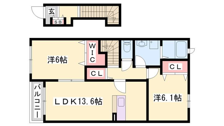 パティオ・ソーレ 2階 2LDK 賃貸物件詳細