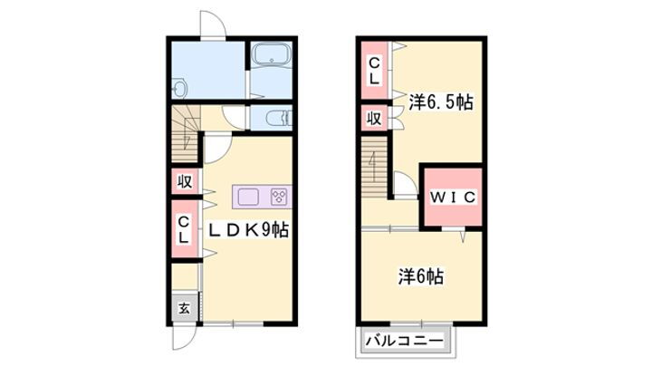 メゾンクレスト 1階 2LDK 賃貸物件詳細