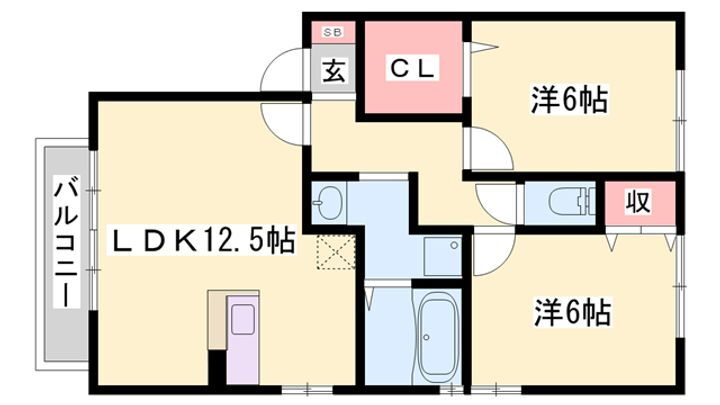 ヒルサイドテラス　Ｃ棟 2階 2LDK 賃貸物件詳細