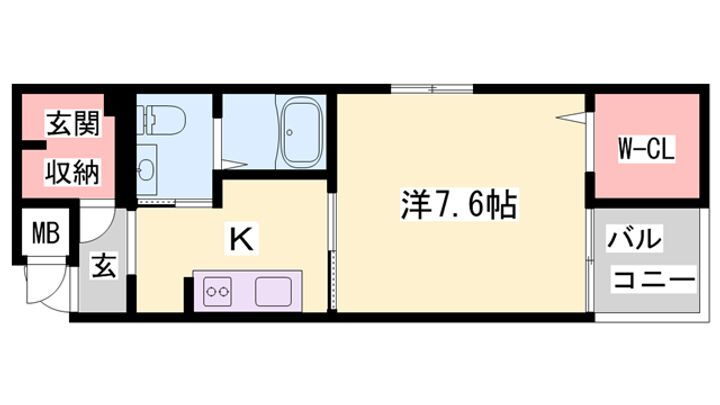 エクセル神屋町 4階 1K 賃貸物件詳細