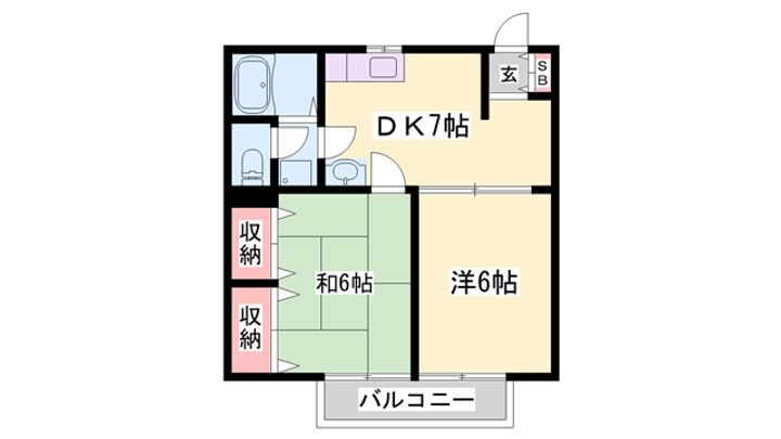 コンフォートエイジＡ 1階 2DK 賃貸物件詳細