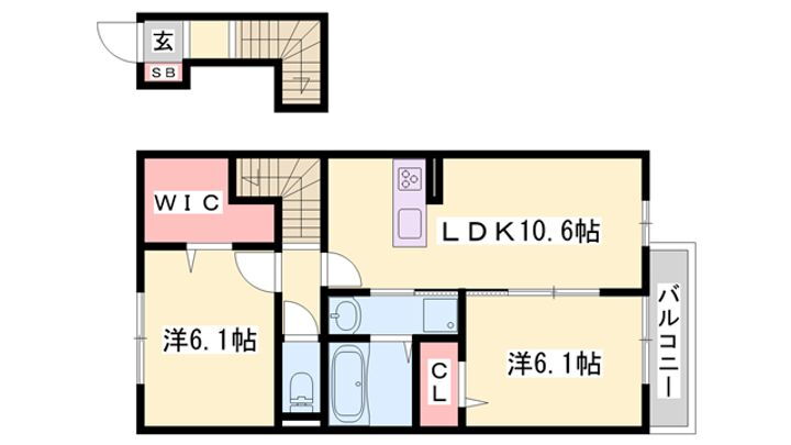 Ｄ−ｒｏｏｍ社 2階 2LDK 賃貸物件詳細