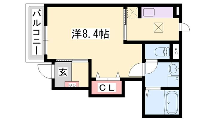 グリュック高浜 1階 1K 賃貸物件詳細