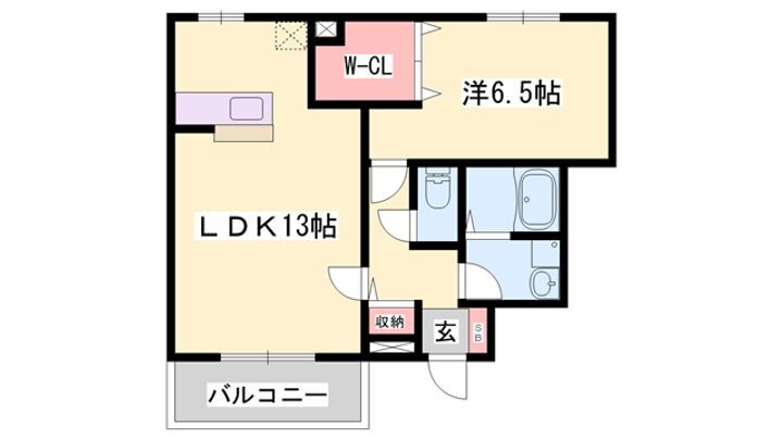 グランペール古賀 1階 1LDK 賃貸物件詳細