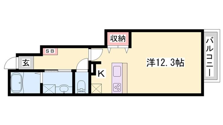 マーカスＡ 1階 1K 賃貸物件詳細