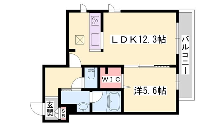 シャーメゾン　ファーイースト英賀保 1階 1LDK 賃貸物件詳細