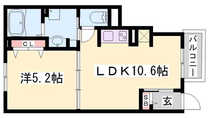 クレメントエム 1階 1LDK 賃貸物件詳細