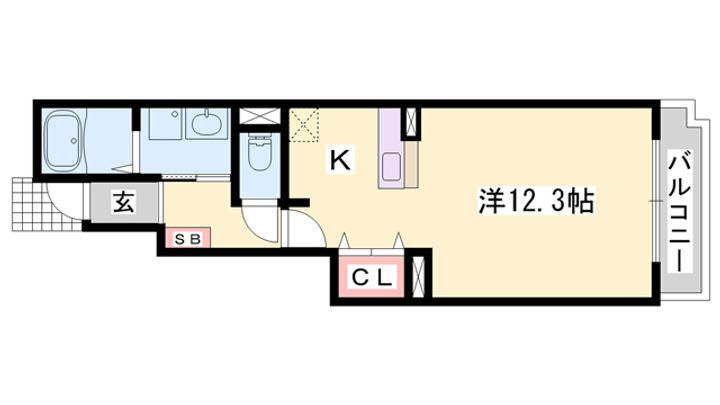 カレント 1階 1K 賃貸物件詳細