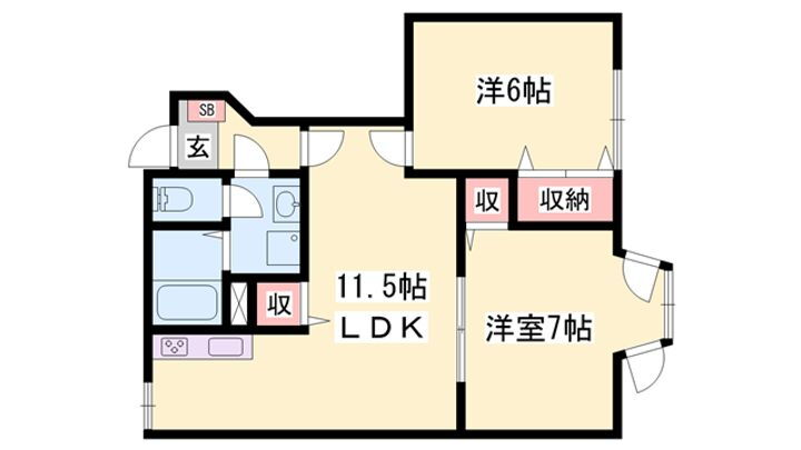 アルコバレーノ 1階 2LDK 賃貸物件詳細