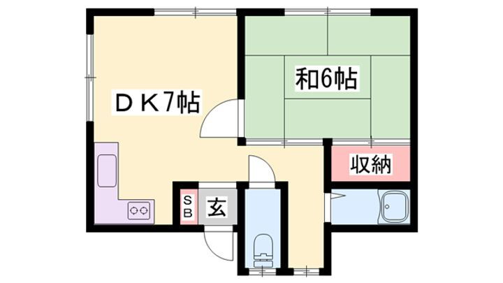兵庫県姫路市南新在家 姫路駅 1DK アパート 賃貸物件詳細