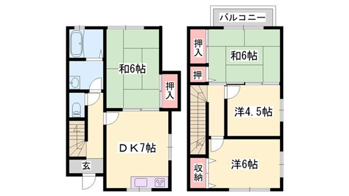 グラス・ハープ 2階 4DK 賃貸物件詳細