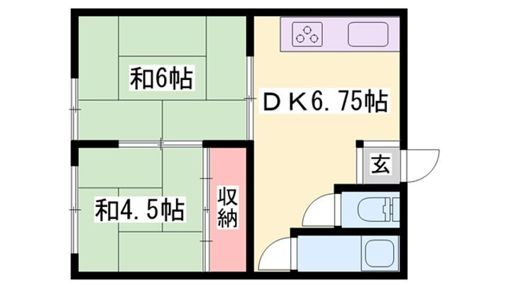 コーポゆかり 2階 2DK 賃貸物件詳細