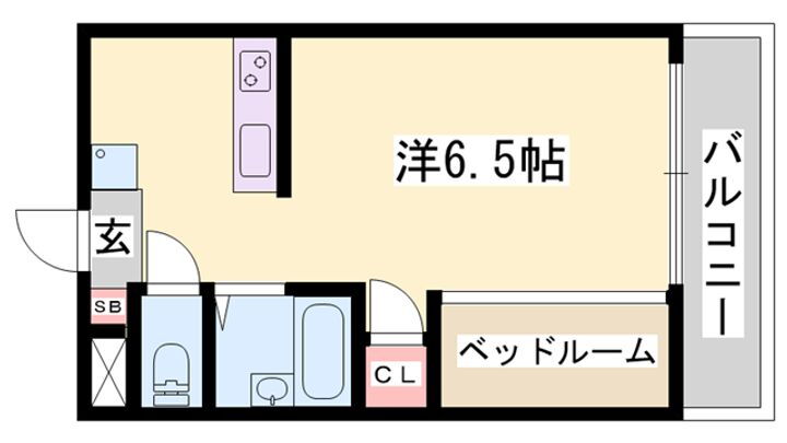 兵庫県姫路市保城 野里駅 ワンルーム マンション 賃貸物件詳細