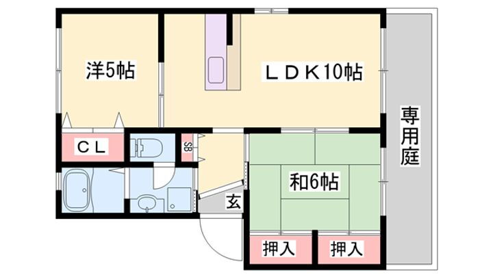 フローラＫａｎｋｉ 2階 2LDK 賃貸物件詳細