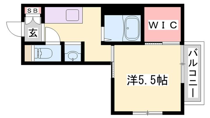 はぎハイツ上中 1階 1K 賃貸物件詳細