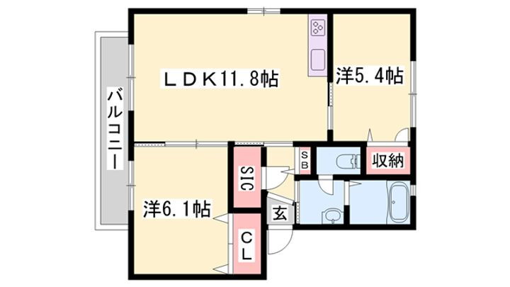 ビラ　南山 2階 2LDK 賃貸物件詳細