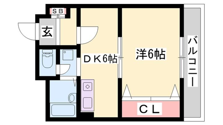 ファーストイン夢前川駅前 2階 1DK 賃貸物件詳細