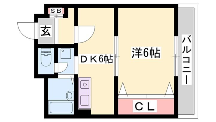 ファーストイン夢前川駅前 5階 1DK 賃貸物件詳細
