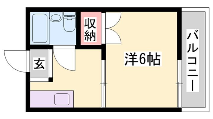パークサイド社 2階 1K 賃貸物件詳細