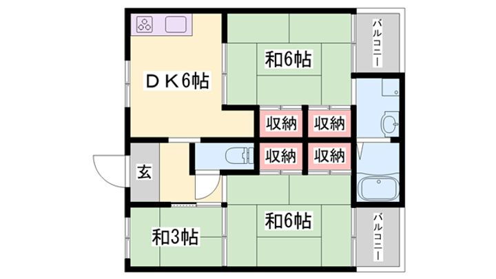 ビレッジハウス野村 1階 3DK 賃貸物件詳細