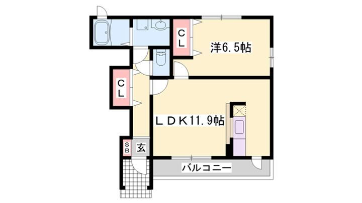 ヴェルソー 1階 1LDK 賃貸物件詳細