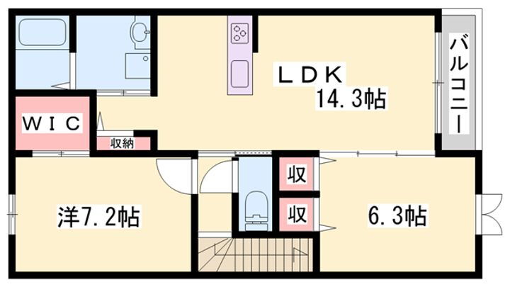 ガレリア 2階 2LDK 賃貸物件詳細