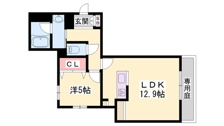 ル　ソレイユ 1階 1LDK 賃貸物件詳細