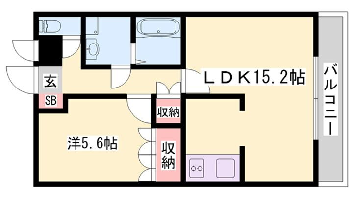 エルシオンⅠ 2階 1LDK 賃貸物件詳細
