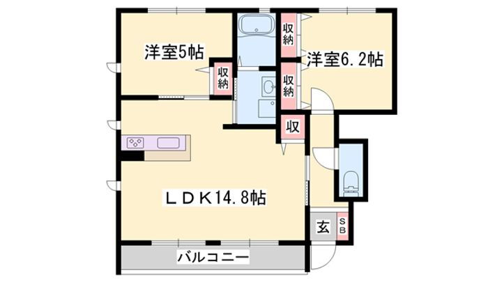 メゾン・ドゥ・エムズ 1階 2LDK 賃貸物件詳細