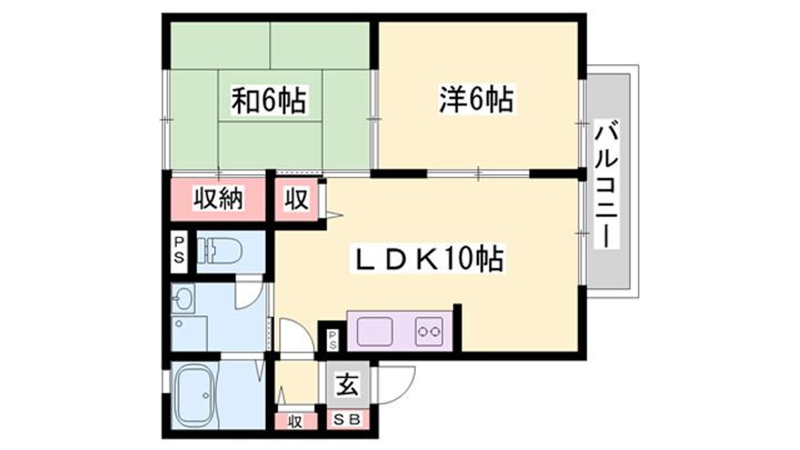 マーリンキードム 1階 2LDK 賃貸物件詳細