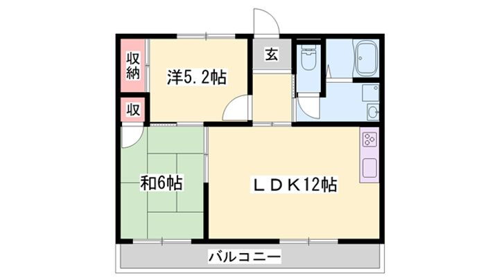 スカイメロディー 2階 2DK 賃貸物件詳細