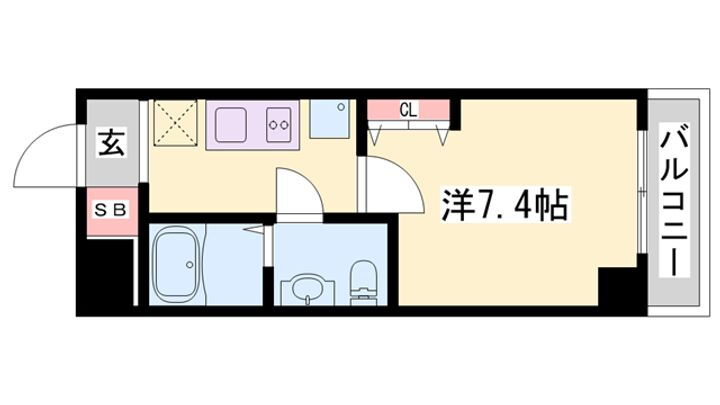 Ｃａｐｉｔａｌ．ｉ姫路 4階 1K 賃貸物件詳細